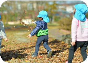 秋の遠足（平野公園）